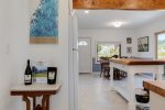 Welcome amenities, wine and locally roasted Caravan coffee